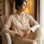 The Rouge Satin PJ Set - Champagne