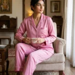 The Rouge Satin PJ Set - Pink