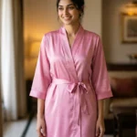 Premium Satin robe - Pink