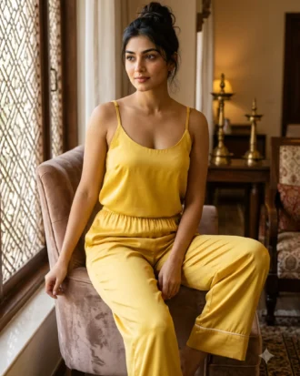 camisole + pants combo - Sunny Yellow
