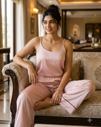 camisole + pants combo - Blush
