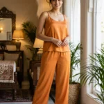 camisole + pants combo - Tangerine