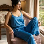 camisole + pants combo - Scuba Blue