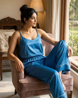 camisole + pants combo - Scuba Blue