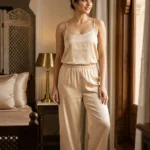 camisole + pants combo - Champagne