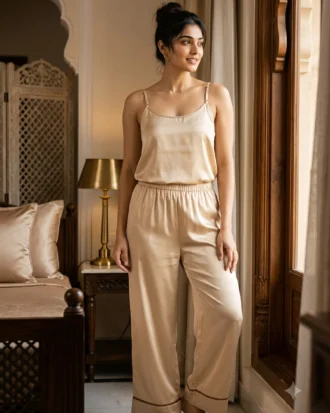 camisole + pants combo - Champagne