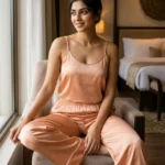 camisole + pants combo - Sweet Peach