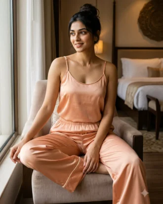 camisole + pants combo - Sweet Peach