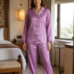 The Rouge Satin PJ Set - Lavender