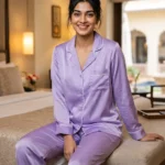 The Rouge Satin PJ Set - Orchid