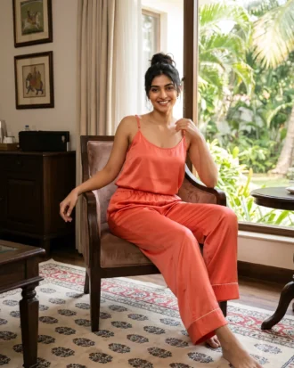 camisole + pants combo - Coral