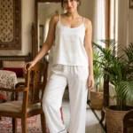 camisole + pants combo - White