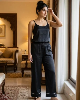 camisole + pants combo - Black