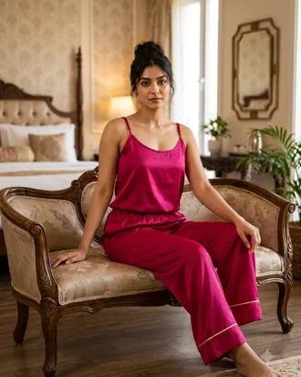 camisole + pants combo - Fuchsia