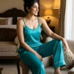 camisole + pants combo - Turquoise