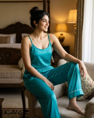 camisole + pants combo - Turquoise